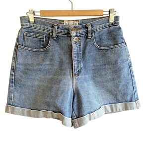 Vintage Arizona Jean Shorts Womens Sz 11 Button Fly High Rise Mom Estilo USA